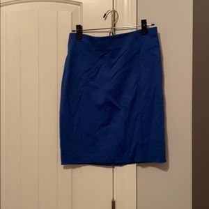 Blue stretchy pencil skirt. Size 6